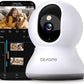Security Camera 2K, blurams Baby Monitor Dog Camera 360-degree for Home Security w/Smart Motion Tracking, Phone App, IR Night Vision, Siren, Works with Alexa & Google Assistant & IFTTT, 2-Way Audio