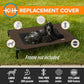 K&H Pet Products Dog Cot Replacement Cover, Designed to fit K&H Large Pet Cots (Sold Separately), Indoor Outdoor, Breathable Cooling Mesh Center, Machine Washable - Large 42 X 30in Chocolate