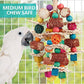 lovyoCoCo Parrot Toys Bird Toys Natural Corn Cob Bird chew Toys for Small and Medium-Sized Macaws,African Grey,Cockatoos, Parrots,Parakeet,Cockatiel,Sun Conure, Lovebird with Wooden Blocks