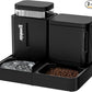 ZOMISIA Automatic Cat Feeder and Water Dispenser Set, 2 in 1 Gravity Cat Food Dispenser with 180 Degree Rotatable, Pet Self Feeding Large Capacity for Small Dogs Puppy Kitten, Black, 0.8 Gallon x 2