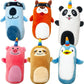 Jalousie 5 Pack Tough Plush Animal Dog Toys Assortment Value Bundle Dog Squeaky Toys Assortment Puppy Pet Mutt Dogs Toy Squeak Toy for Snall Medium Large Breeds (6 Pack Surprise Mix)