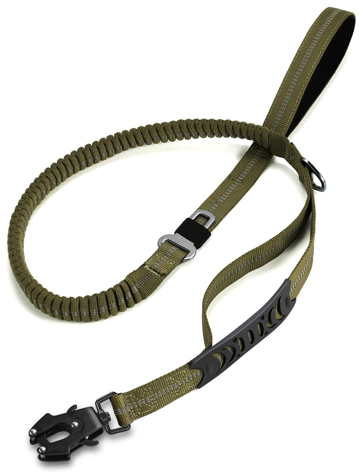TINMARDA Heavy Duty Dog Leash with 2 Padded Handles & Advanced Easy Metal Clip, 4-6FT Shock Absorbing No Pull Dog Leashes for Medium Large Dogs that