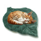 Cat Mat Self Warming Cat Bed 26"x20" Leaf Shaped Cotton Soft Warm Pet Pad Blanket for Indoor Bed Couch Sofa Floors Cat and Dog Warm Mattress (Green)