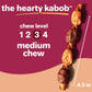 Hartz Oinkies Hearty Kabob Dog Treats with 100% Real Chicken, Duck, Sweet Potato & Carrot, Rawhide-Free, Natural Dog Treats, Highly Digestible Long Lasting Chews, 18 Count
