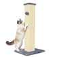 32" Tall Cat Scratching Post for Large Indoor Cats & Kittens, Cat Scratcher with Extra Large Stable Base and Natural Sisal, Sturdy Cat Scratch Post to Protect Furniture & Couch, Grey