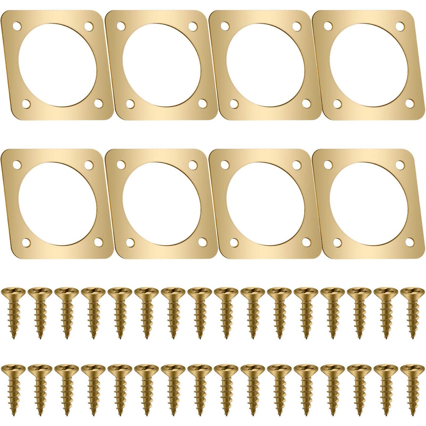 Metal Bird House Guard with Copper Portal Bird House Hole Protector Guard Replacement for Eastern Bluebird Houses Boxes 1 1/2 Inch Opening(8 Pieces)