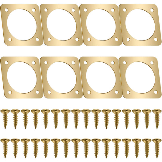 Metal Bird House Guard with Copper Portal Bird House Hole Protector Guard Replacement for Eastern Bluebird Houses Boxes 1 1/2 Inch Opening(8 Pieces)