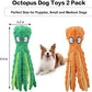 CPYOSN Dog Squeaky Toys Octopus - No Stuffing Crinkle Plush Toys for Puppy Teething, Durable Interactive Chew Toys for Small, Medium and Large Dogs Training and Reduce Boredom, 2 Pack