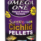 Omega One Super Color Sinking Cichlid Pellets, 2mm Large Pellets, 9 oz