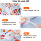 Potaroma Hide and Seek Interactive Cat Toys, Moving Concealed Wand Feather, Automatic Chargeable Indoor Kitten Exercise Kicker, Mouse Squeaky, Floral