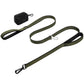 WINGOIN Dog Leash for Large Medium Dogs, Heavy Duty Dog Leashes with Double Handle, Poop Bag Holder, Metal Clip, Car Seat Belt Buckle, Reflective