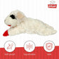 Multipet Mini Lamb Chop Officially Licensed, Plush, Squeak Pet Toy (White, 10')