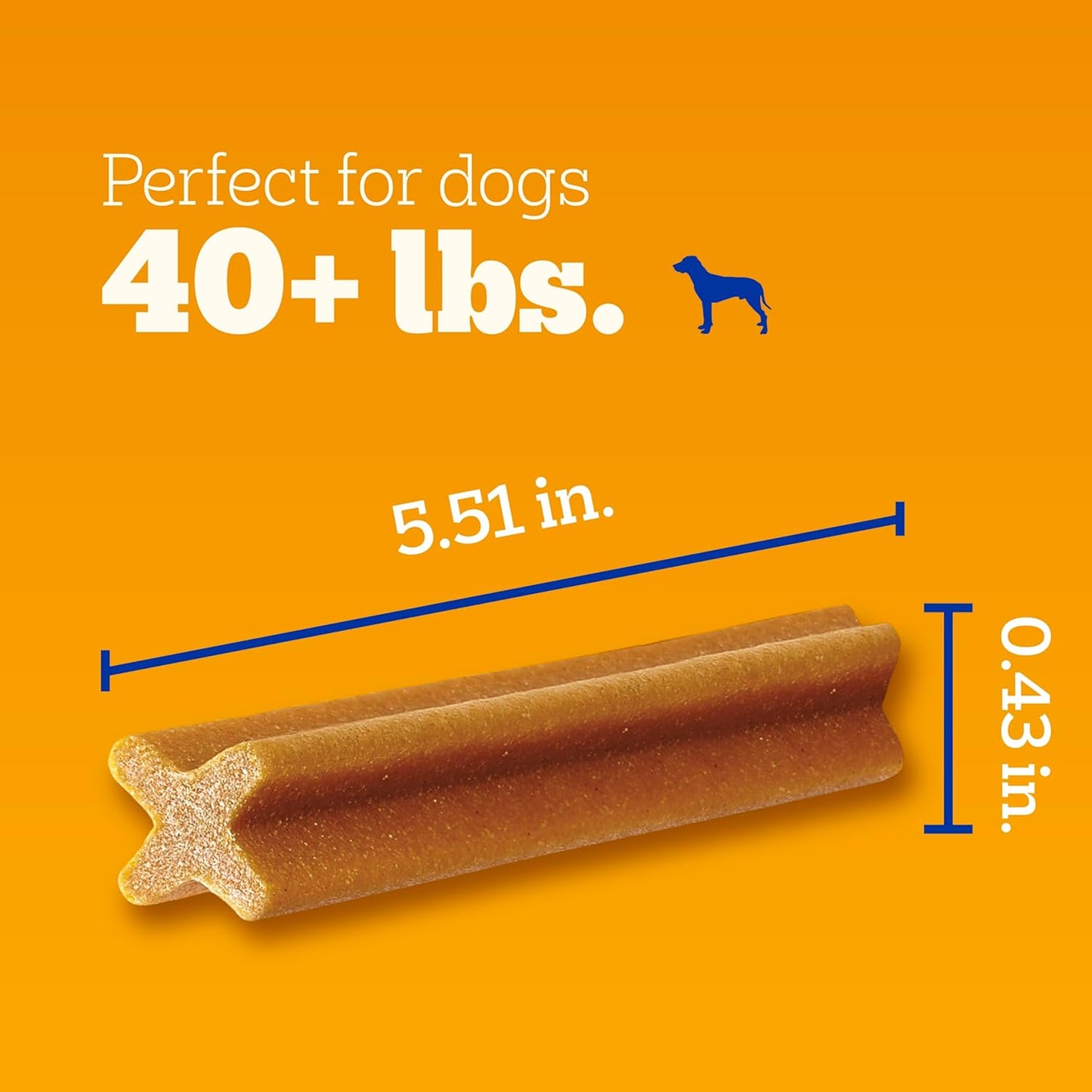 Pedigree Dentastix Large Breed Dog Treats, Original, Beef & Fresh Flavor Dental Chews for Dogs, 2.73 lb. Variety Pack (51 Treats)