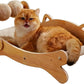 3-in-1 Cat Scratcher Bed for Indoor Cats Sisal Scratcher & Hammock Lounge with Solid Wooden Perch, No-Tip Stable Base for Large Cats ，Durable Cat Scratch Pad & Cat Furniture (Easy Assembly)