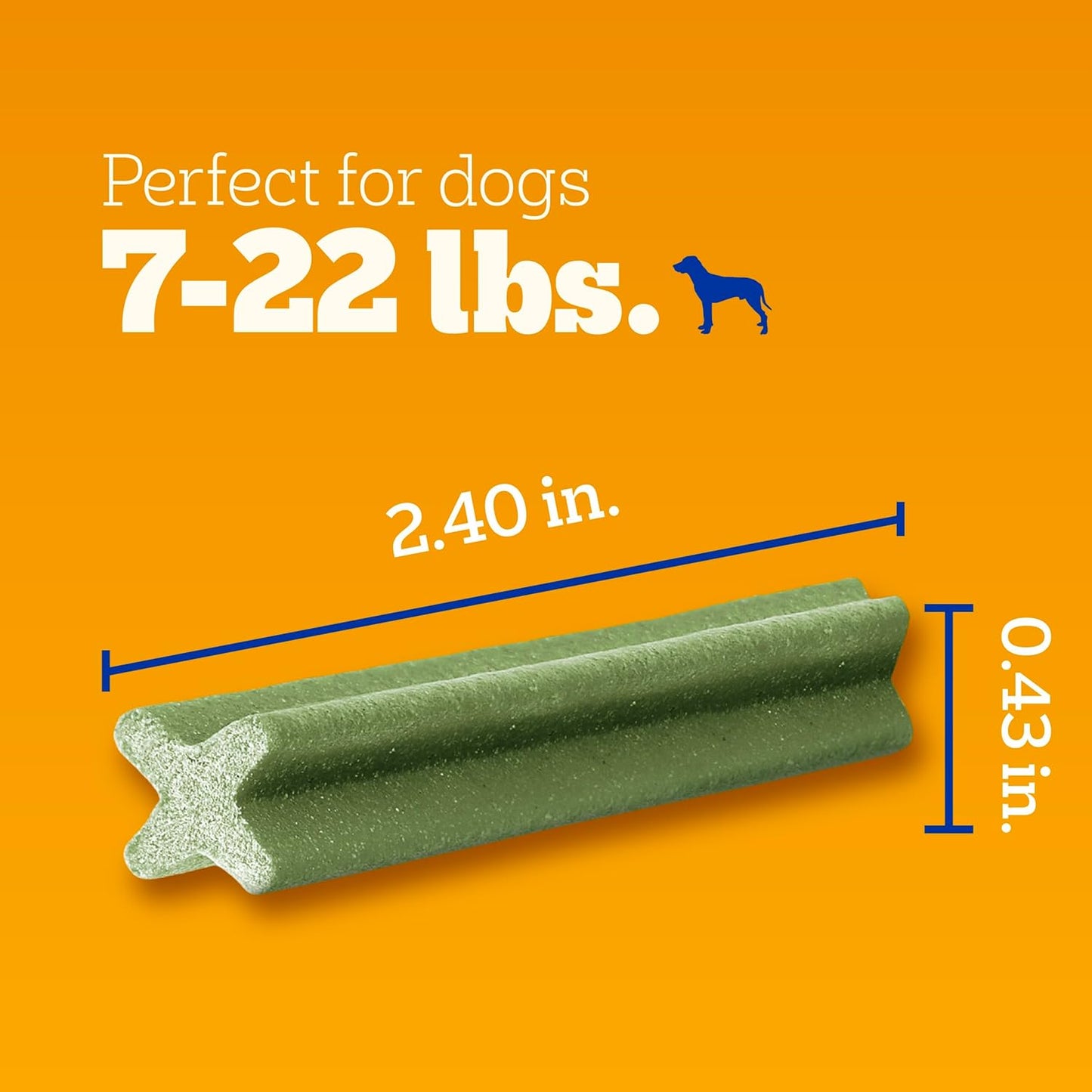 Pedigree Dentastix Small and Toy Breed Dog Treats, Fresh Flavor Dental Chews for Dogs, 1.54 lb. Bag (102 Treats)