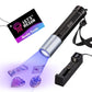 LET'S RESIN UV Light for Resin Curing, Portable Mini 365nm UV Flashlight Black Light, Faster Cure LED Waterproof UV Lamp Rechargeable for Resin