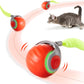 Potaroma Moving Ball Cat Toys with Feather Tail, Rechargeable 2025 New Interactive Toy for Indoor Cats Exercise, Smart Interactive Kitten Rolling
