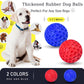 CHEODIN 2 Pack Indestructible Squeaky Dog Balls for Aggressive Chewers, Interactive Dog Toys for Teething, Relieving Anxiety. Chew Toy for Large, Medium Breeds, Outdoor Rubber Balls.