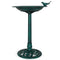 Backyard Expressions Outdoor Garden Bird Bath with Bird - Green - Weather Resistant Polyresin - 30 Inch -