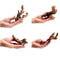 YZHZOM Small Natural Driftwood for Aquarium Styling Carefully Selected Natural Aquarium Decor Driftwood for Reptile Tank Reptile Tank Wood Decor (Driftwood 4-6inch 4pcs)