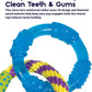 Petstages Dental Links Dog Chew Toy – Puppies & Adults, Strong Chewers, Multiple Textures & Rope, 8.5" x 4" x 1"