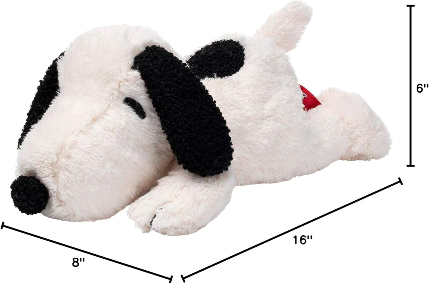 Lambs & Ivy Classic Snoopy Plush White Stuffed Animal Toy Plushie - Dog