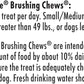 Milk-Bone Brushing Chews Daily Dental Dog Treats, Fresh Mint Flavor, Small/Medium, 25 Count