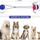 Interactive Dog Toys Aggressive Chewer Suction Cup Tug of War, Indestructible Puzzle Toys & Treat Dispensing Ball for Dog Enrichment