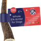 Devil Dog Pet Co. Elk Antlers for Dogs, Medium 5"+, 1 Pack, Grade A Long Lasting Chew for Aggressive Chewers, Premium USA Naturally Shed Antler – Healthy, No Odor, Durable Dog Chew