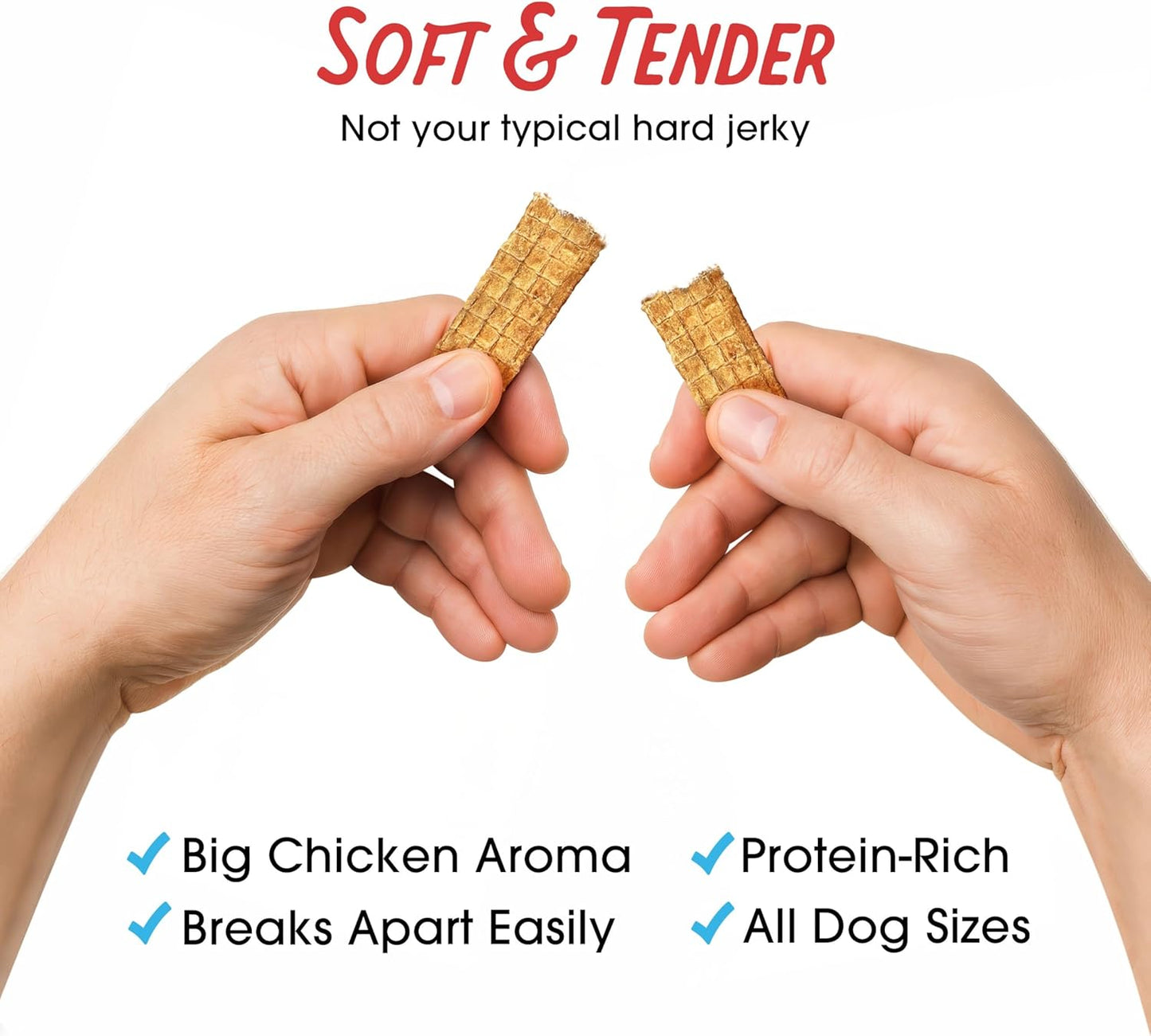 Farmland Traditions Filler Free Dogs Love Chicken Premium Jerky Treats for Dogs, 3 lb. Bag