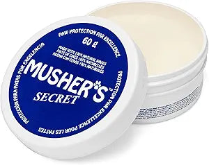 Musher's Secret Dog Paw Wax 60g – Moisturizing Dog Paw Balm – Helps Protect & Heals Cracked Paws – Creates an Invisible Paw Protectors Barrier – All-Natural Nose & Paw Balm with Vitamin E