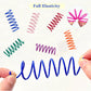 Kitys Fatch 12PCS 12Colors Cat Spring Toys for Indoor Cats, Interactive Coil Springs for Self Play, Durable Heavy Plastic Cat Spiral Spring, Hunting, Biting, Swatting Creative Kitten Toy.