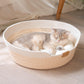 CHEERHOME PETS Cat Bed Basket with Cushion, Cotton Rope Woven Pet Bed for Indoor Cats Couch, Stimulicat Cat Bed Handwoven Breathable, All Season