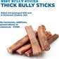 Best Bully Sticks Thick 6 Inch Bully Sticks for Dogs - 5 Count (Pack of 1) - Natural, Grass-Fed Beef, Single Ingredient, Grain and Rawhide Free - Large Breeds