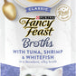 Purina Fancy Feast Broths Classic Cat Food Topper With Tuna, Shrimp, and Whitefish - (Pack of 16) 1.4 oz. Pouches