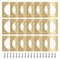 Hotop 18 Pcs 1 1/2'' Opening Metal Bird House Guard Portal Bird House Hole Protector with Copper Open Protector Guards for Eastern Bluebird Rooms Sparrow Houses(Opening)