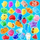 Squishies, 26 Pack Mochi Squishy Toys - Kawaii Cat Squishys Slow Rising Animals - Party Favors, Goodie Bag, Birthday Gifts, Mini Squishies Stress Reliever Toy
