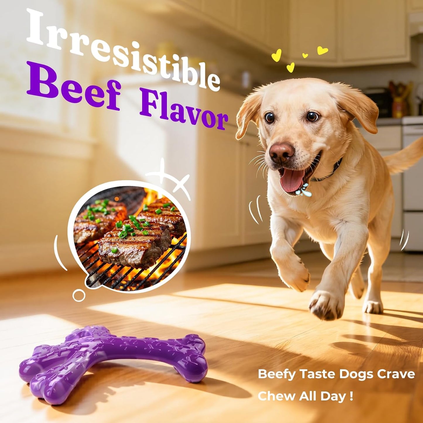 Frienhund Aggressive Chewers Dog Chew Toys - 2 Pack Tough Dog Toys for Aggressive Chewers Large Breed, Indestructible Dogs Toy for Gift, Interactive to Keep Them Busy