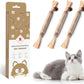 Potaroma 3 Pack Natural Silvervine Sticks Cat Toys, Catmint Silvervine Blend Sticks, Catnip Kittens Chew Toys Teeth Cleaning, Matatabi Dental Care Cat Treat Edible Kitty Lick Toys, Package May Vary