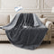 LOOBANI Waterproof Throw Blanket for Couch: Reversible Leakproof Couch Blanket 40" x 60", Soft Flannel & Coral Fleece Bed Blanket Stain-Proof for