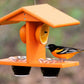 Oriole Bird Feeder, Double-Cup Jelly Oriole Feeder with Pegs for Orange Halves (Orange)