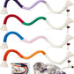 Dgerp Cat Chew Ropes 4Pcs, Cat Toys for Indoor Cats with Refillable Natural Catnip, Safe Teeth Cleaning Chew Toys, Interactive Kitten Nip Toys and All Breeds (19.5 Inches)