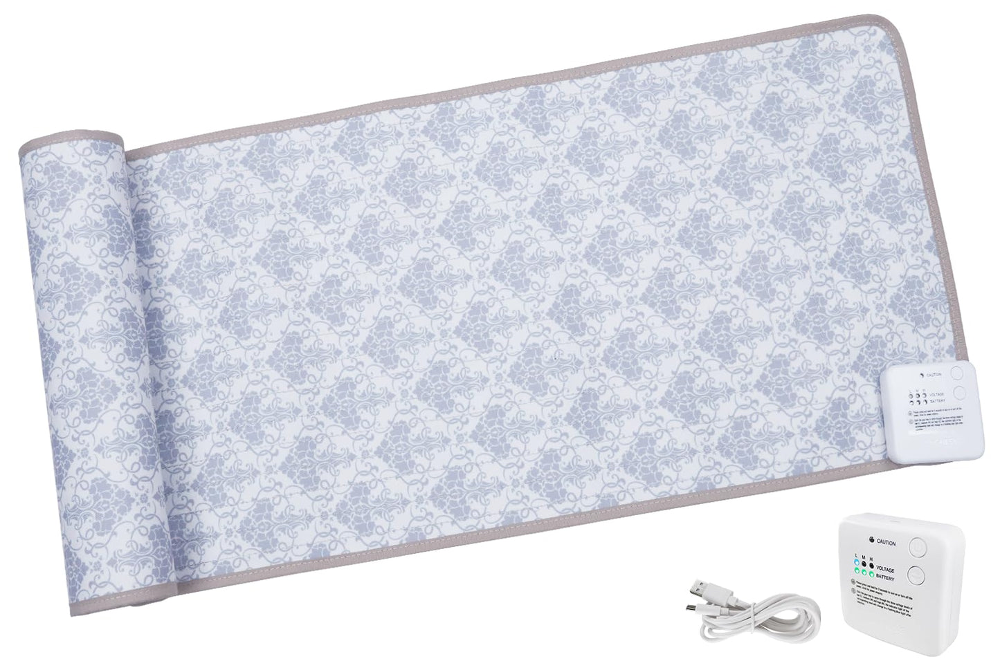 DOGNESS Rechargeable Pet Shock Mat, 59"x15" Safe Cat Repellent Mat Electronic Training Pads Keep Dogs and Cats Off Couch, Bed, Indoor Cat Deterrent Mat (Elegant Printing)