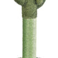 Basics Cat Scratcher - Indoor Cactus Single Cat & Kittens Scratching Post with Dangling Ball, Medium (25.6" H) - Green