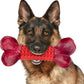 Apasiri Tough Dog Toys for Aggressive Chewers Beef Flavor: 8" Dog Chew Bone for Large Breed, Nylon & Rubber Chew Toy for Medium Large Dogs