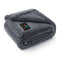 Waterproof Pet Blanket, Liquid Pee Proof Dog Blanket for Sofa Bed Couch, Reversible Sherpa Fleece Furniture Protector Cover for Small Medium Large Dogs Cats, Dark Gray Small（40" x 28"）