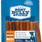 Best Bully Sticks 4 Inch Bully Sticks - 8 oz (Pack of 1) - Natural Grass-Fed, Grain and Rawhide Free, Ideal for Small or Young Canines