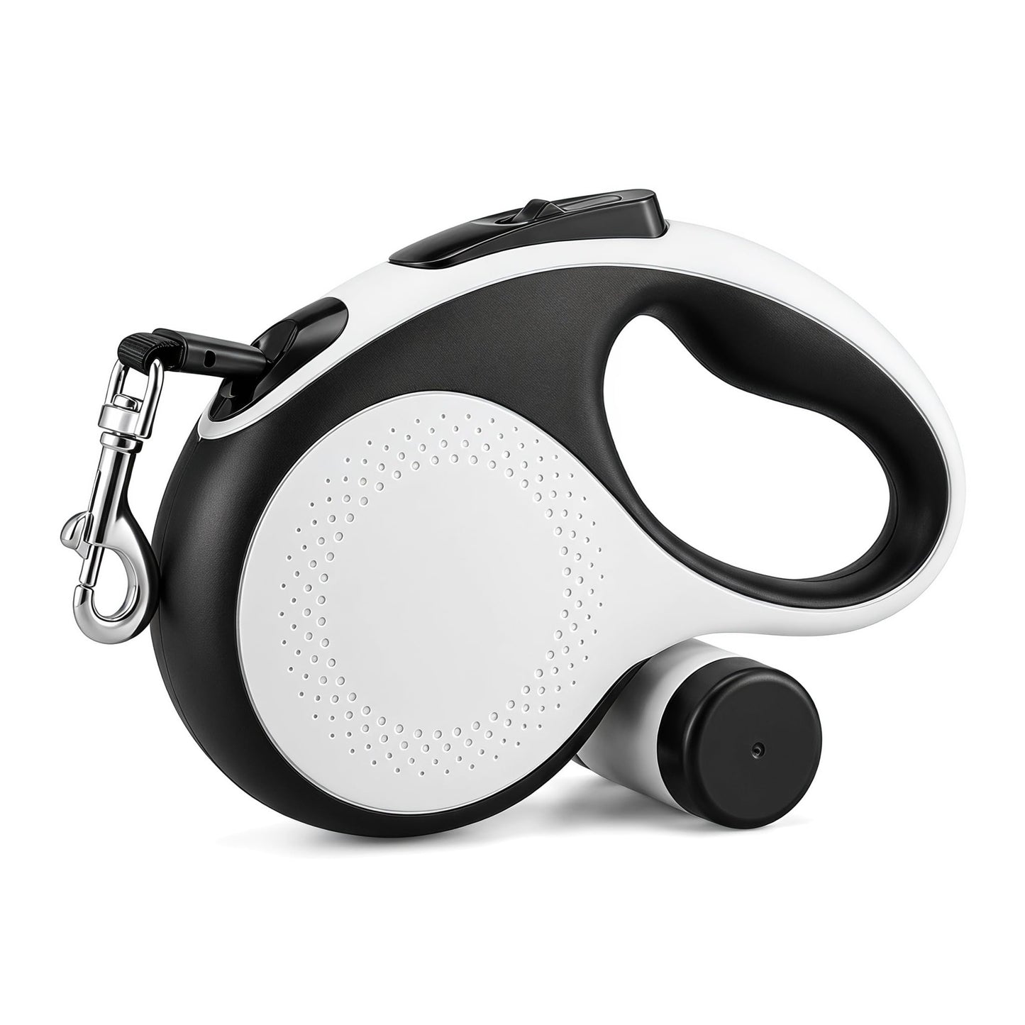 Retractable Dog Leash 26FT for Large Dogs up to 110lbs, Extra Long Strong Nylon Tape, 360° Tangle-Free, One-Handed Brake&Lock, with Poop Bag