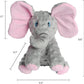 DODODOLA Dog Toys Puppy Toys Cute Squeaky Elephant Dog Toy with Crinkle Paper Stuffed Plush Animal to Keep Them Busy for Small Medium Large Dogs