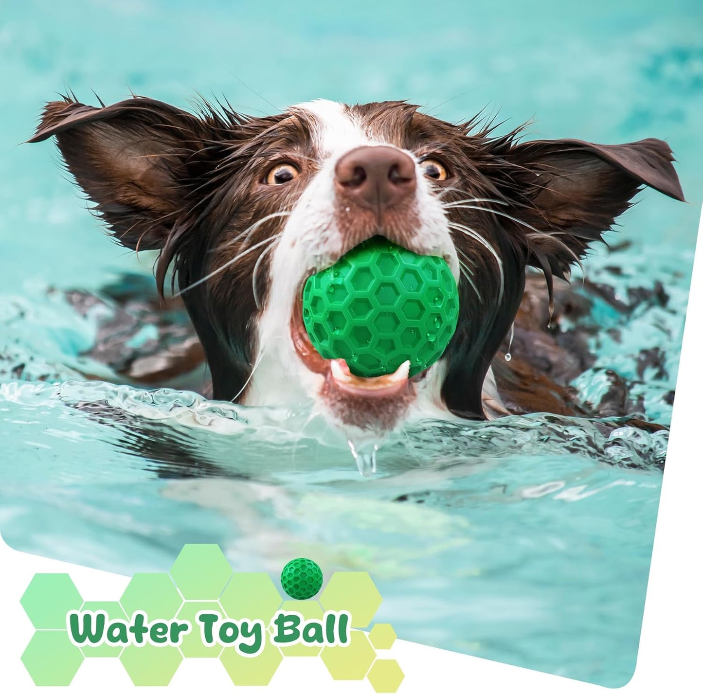 ZRIFAQESW Tough Dog Chew Toys for Aggressive Chewers, Indestructible Dog Balls for Aggressive Chewers, Squeaky Balls for Dogs, Squeaky Toys for Large Dogs, Funny Heavy Duty Ball